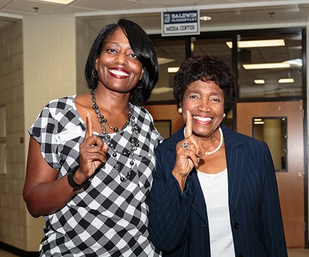 Beauty Baldwin (right)