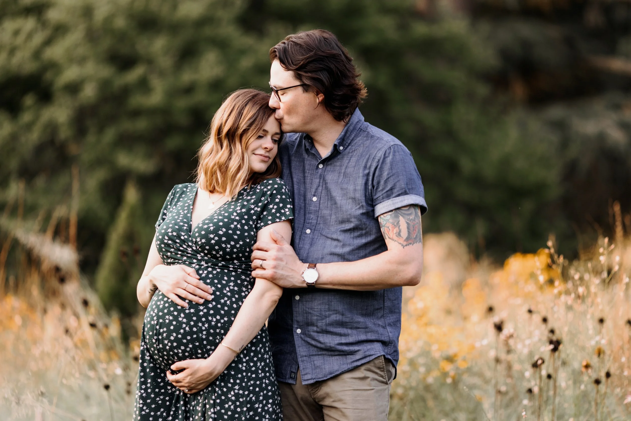 Marc + Catherine | Stoneleigh Garden Maternity Session | Villanova, PA