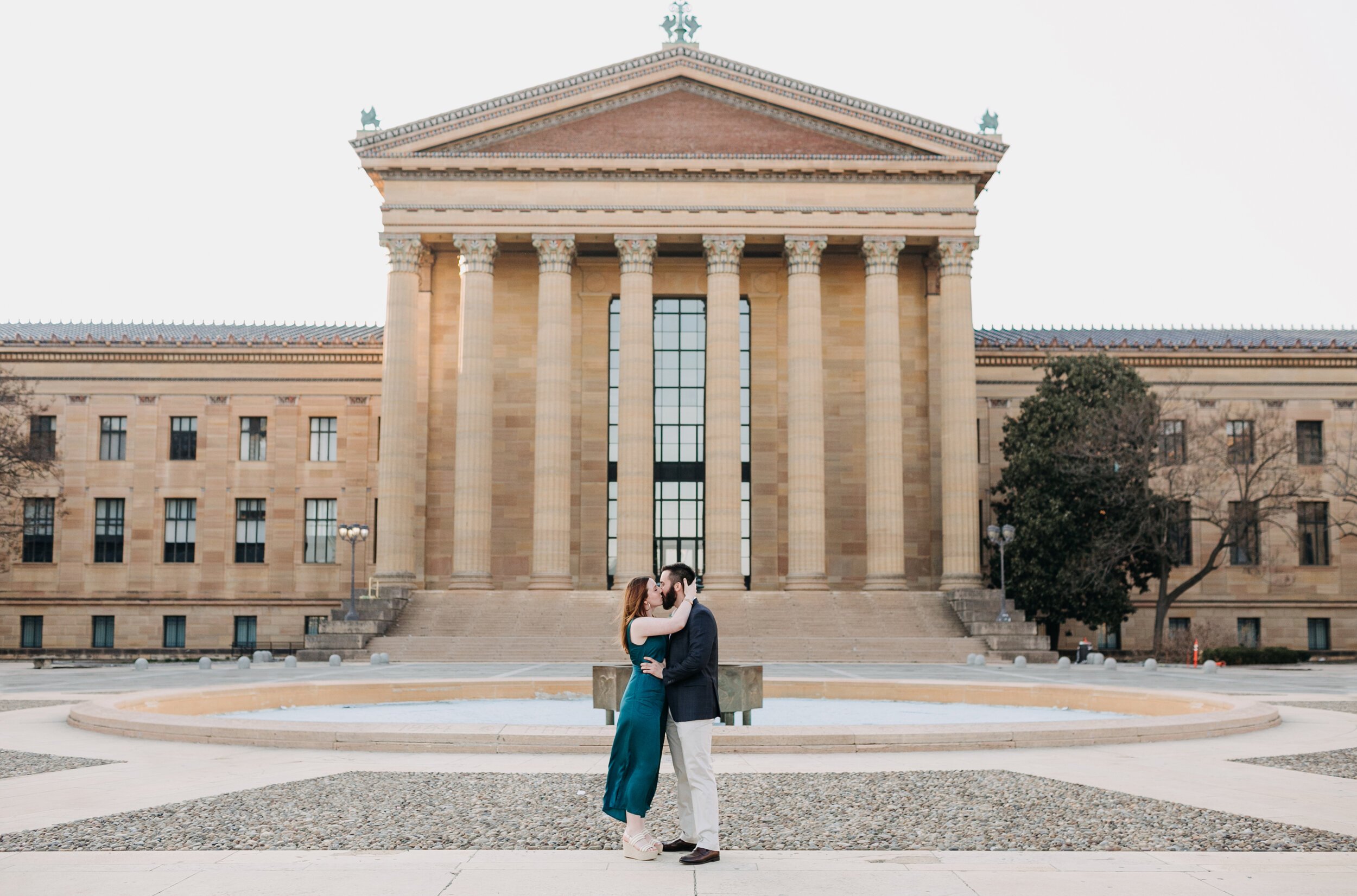 Rachel + Hayden | Art Museum Engagement Session | Philadelphia, Pa