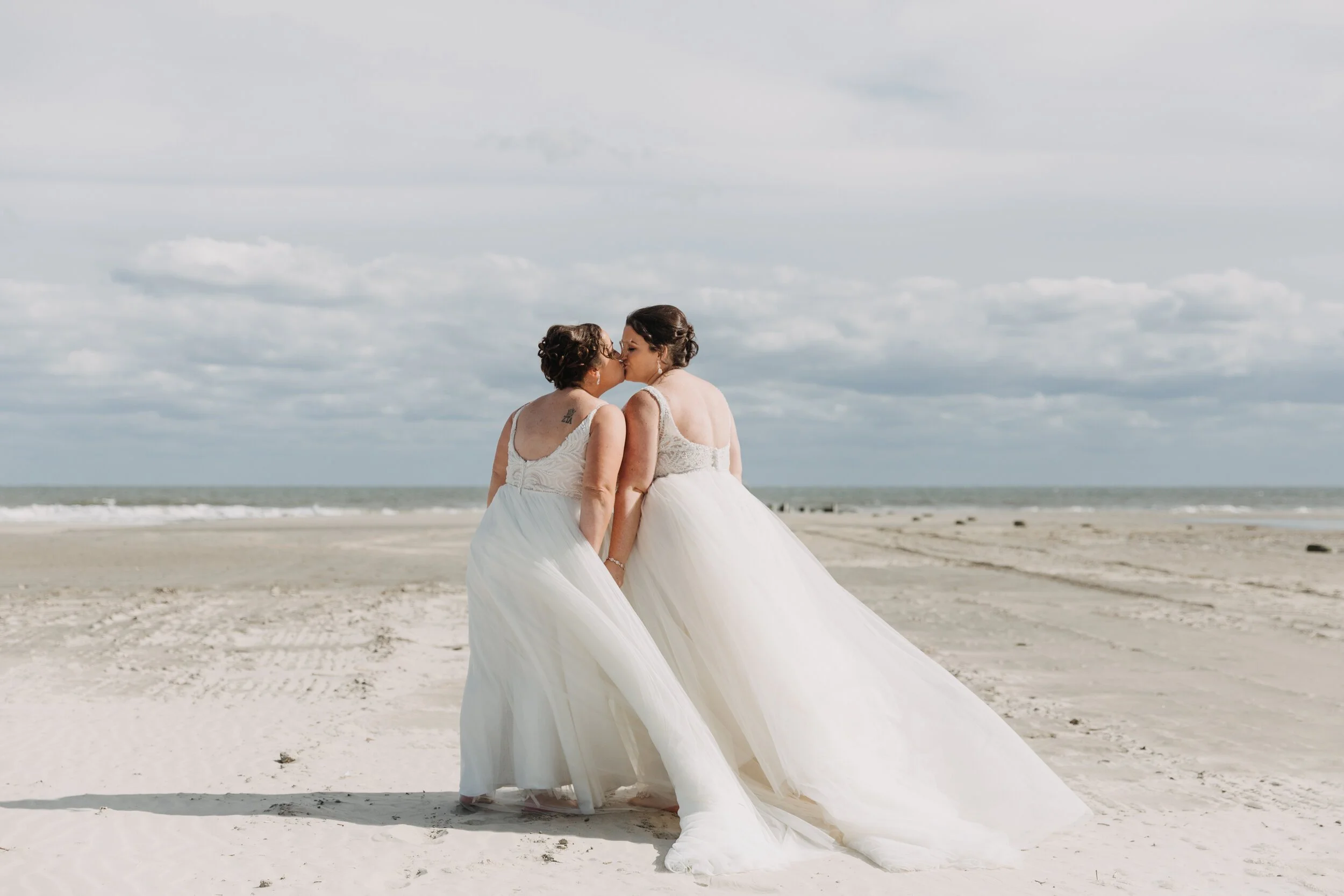 Christine + Stephanie | Icona Diamond Beach Wedding | New Jersey Shore