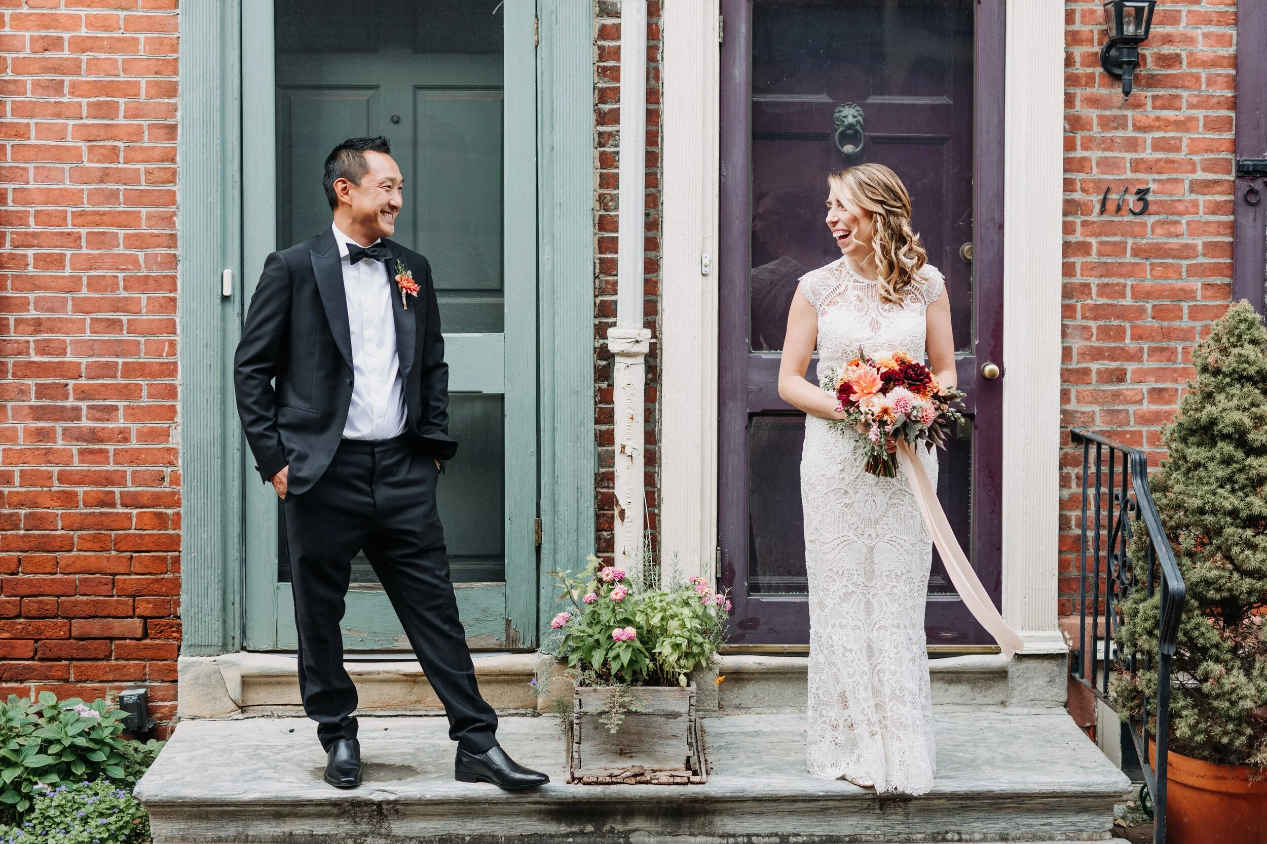 Erin + Jesse | Backyard Micro Wedding | Audubon, NJ