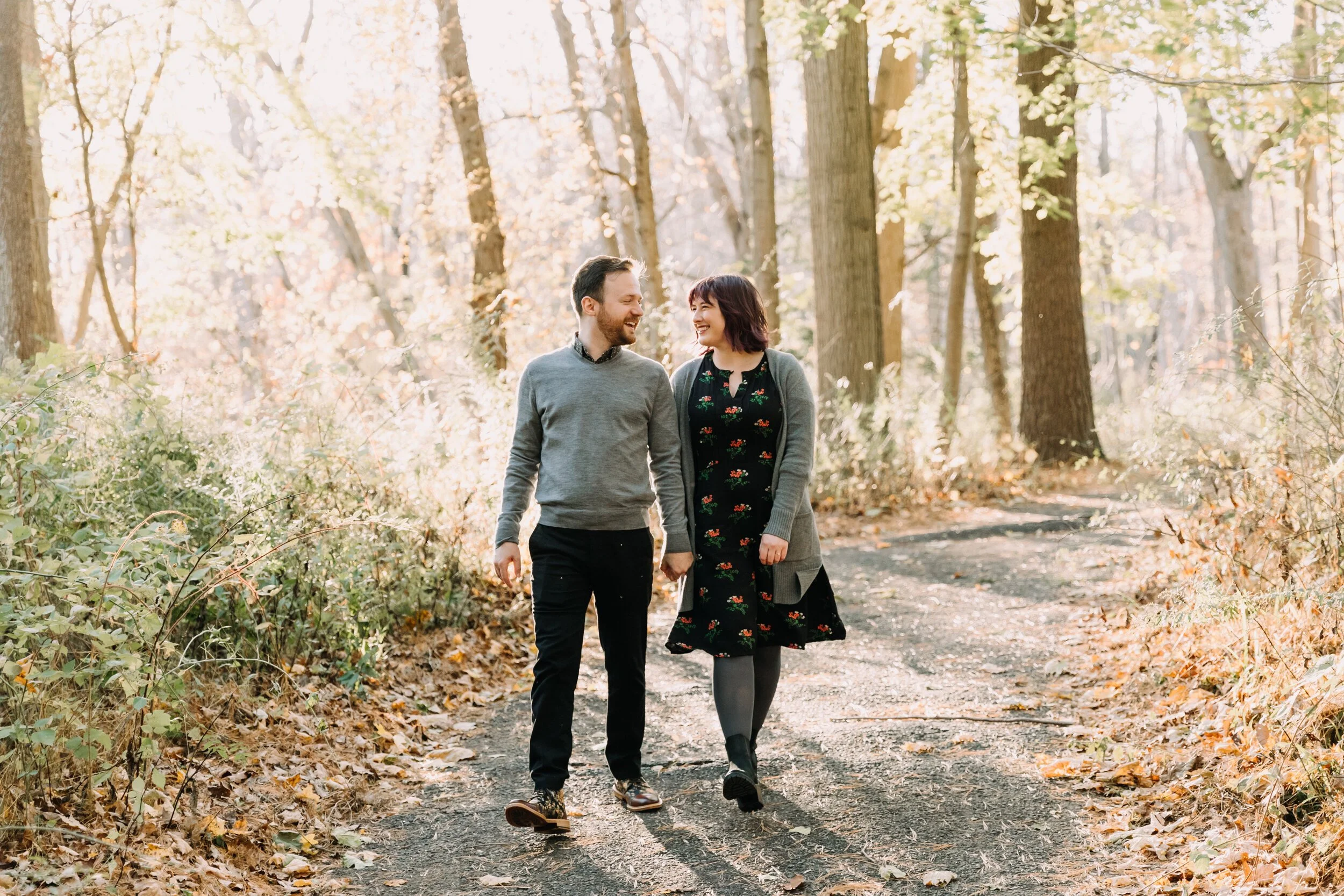 Bridget + James | Ridley Creek State Park Engagement Session | Media, Pa