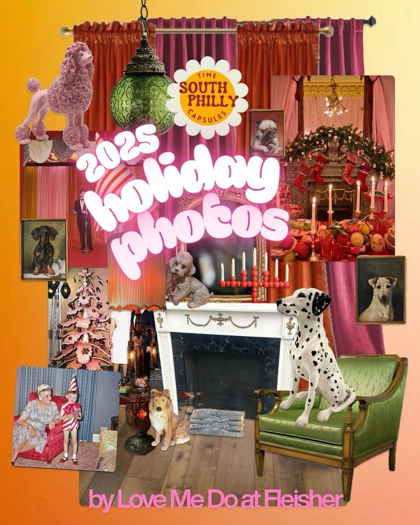 Partnering up again with @s.philly.time.capsules and @fleisherart to bring you vintage holiday photos! There are 2 days of sessions: Dec 4 from 4-6pm and Dec 5 from 3-5pm. Sign up online on Fleisher’s website. Hope to see you there!