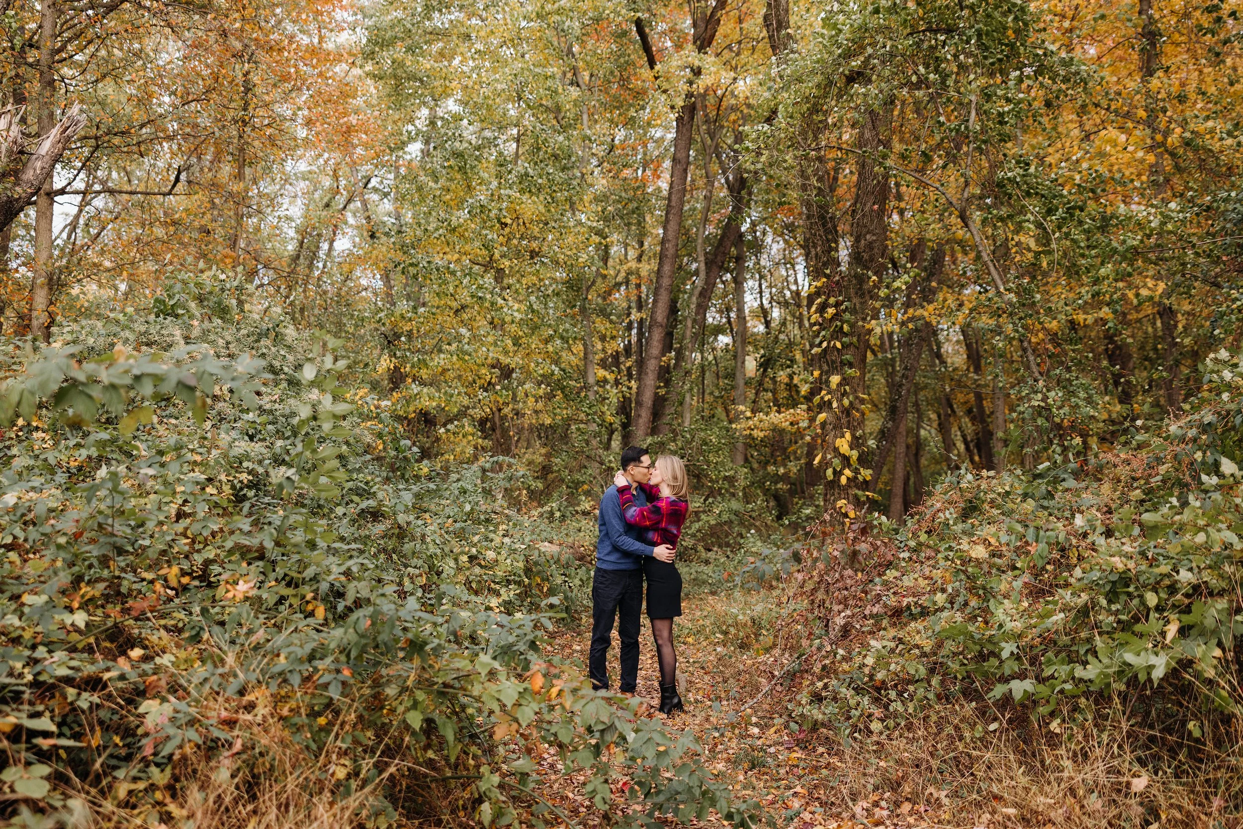 Grace and Yu | John Heinz Wildlife Refuge Engagement Session | Philadelphia, Pa
