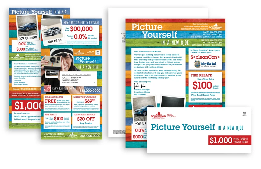 "Picture Yourself" Direct Mail Template Design
