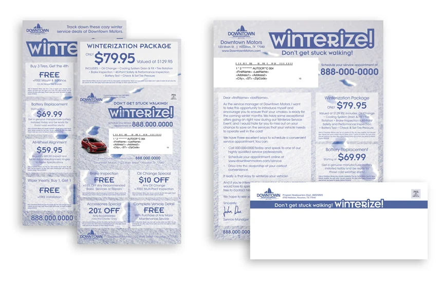 "Winterize" Direct Mail Template Design