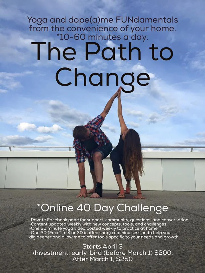 The Path to Change.....shifting gears