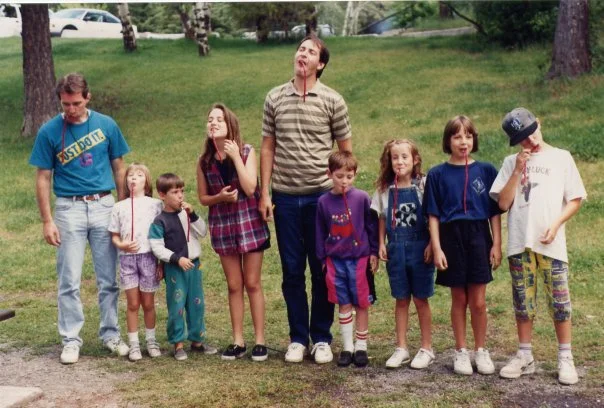 McCue reunion 1993 (I've always loved overalls)