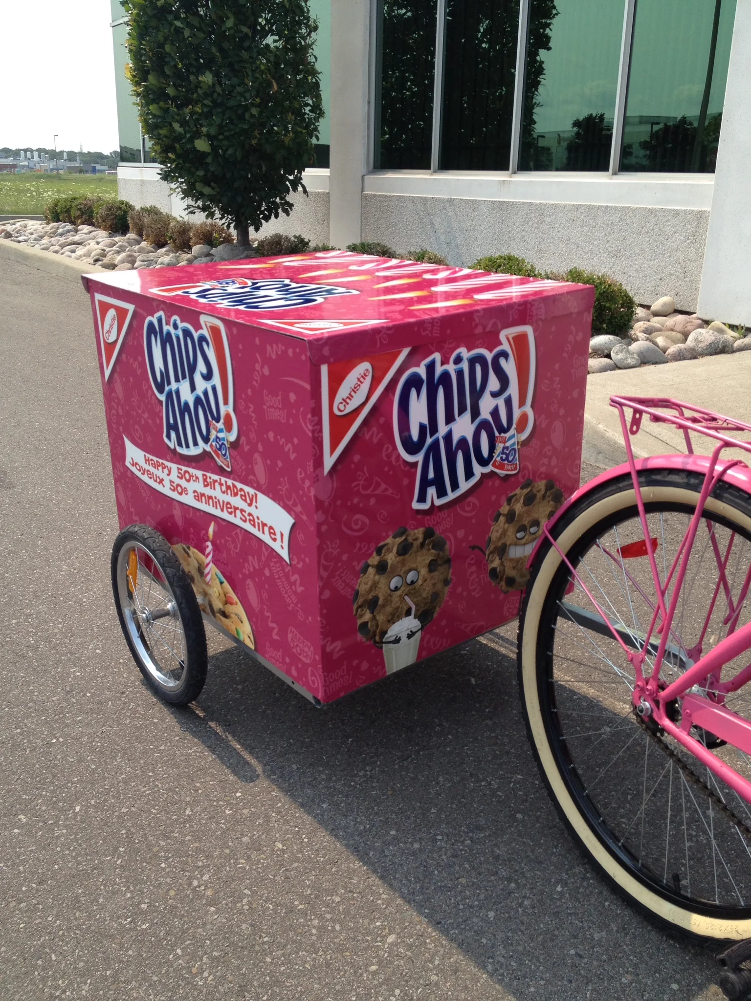 Bike trailer vinyl wrap - Chips Ahoy