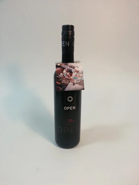 Wine bottle tag - Open Wines