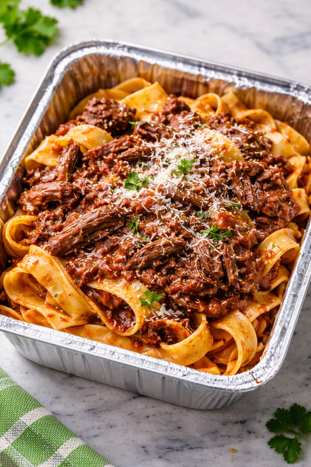 Wednesday March 11th- Beef Short Rib Ragu with Tagliatelle — $22