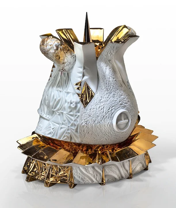  Vessel QQQ, 2013, 11.5" x 10.5" x 10.5", &nbsp; &nbsp; &nbsp; all photo credit: E.G. Schempf 