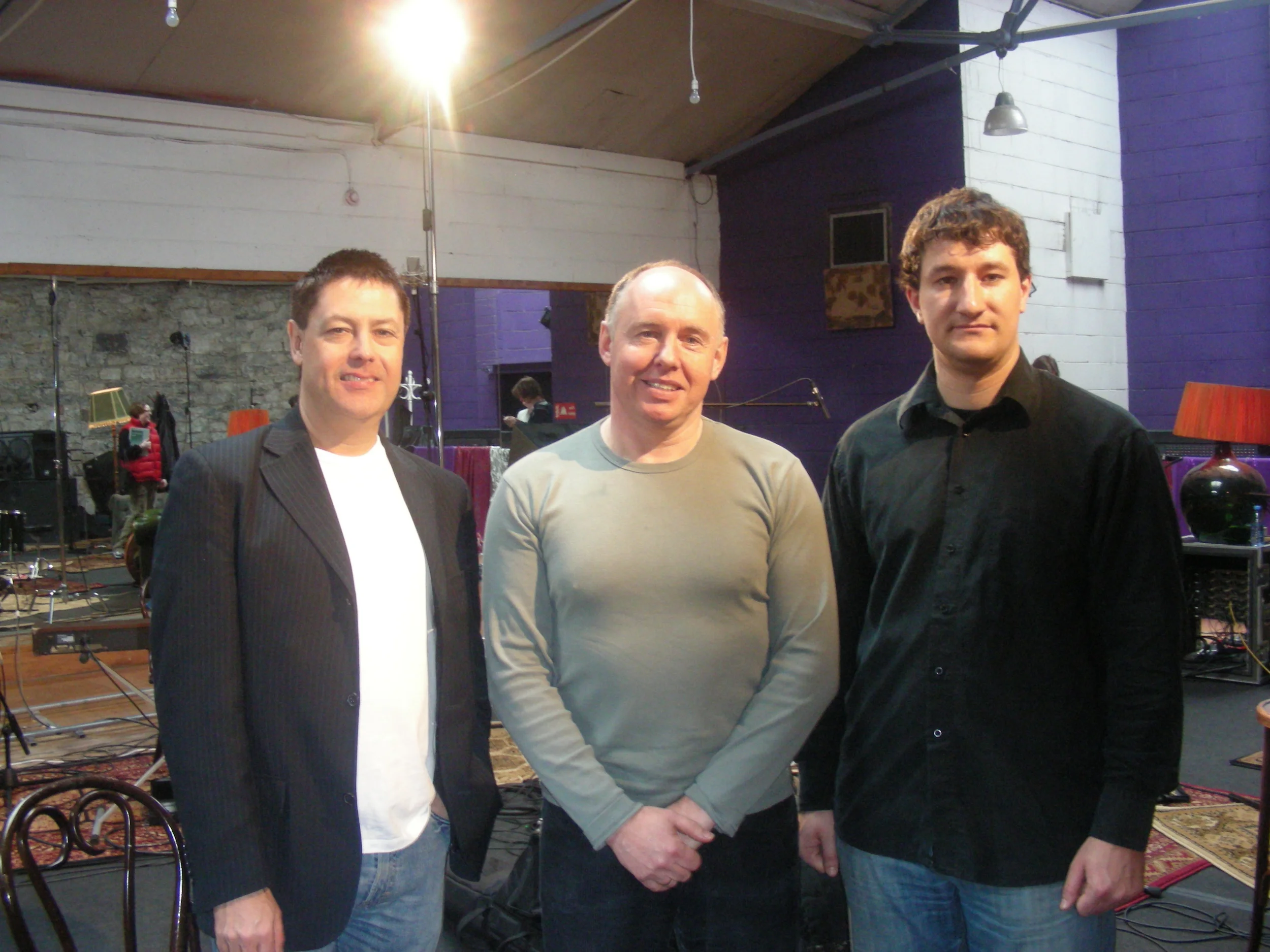 Guy Barker, H.B and Dave Redmond recording