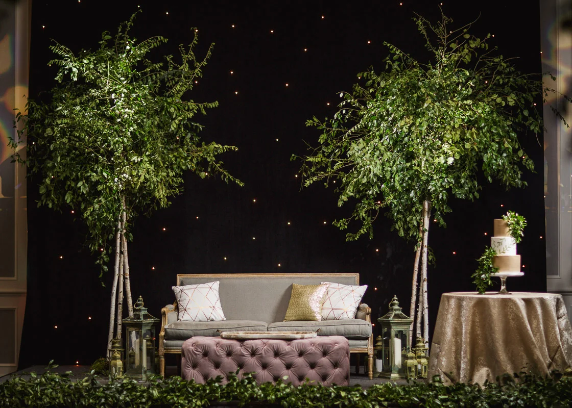 George and Ann's Fall Garden Wedding at The Ballantyne Hotel