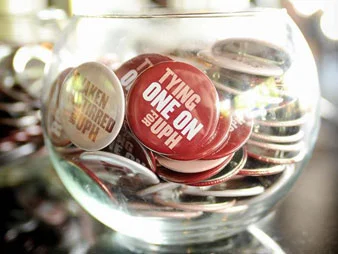 Event Buttons for the Universal Preservation Hall Annual Shaken and Stirred Fundraiser.