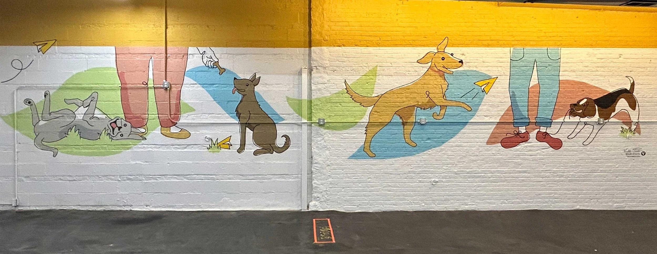 Co-Pilot Dogs Mural