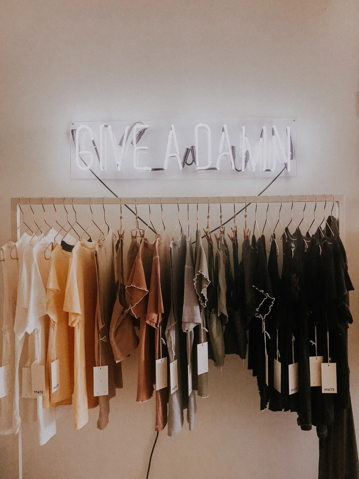Photo by me, taken at MATE the Label, Headquarters in Los Angeles, a brand dedicated to sustainability.