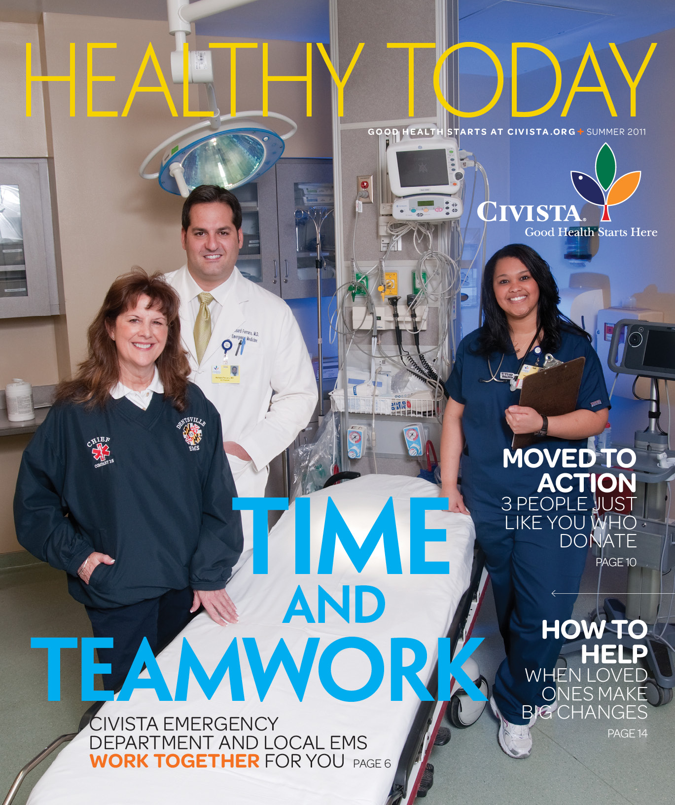 Healthy Today Magazine cover photograph