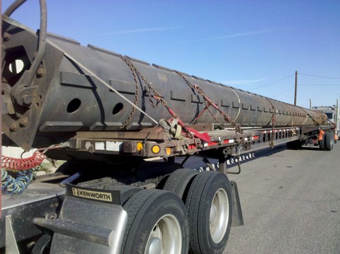   126' long "Elevating Column" from Quincy, MA to Calexico, CA.&nbsp;  