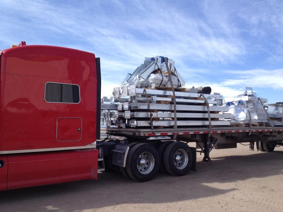   Structural steel from a steel manufacturing plant in Greely, CO to Clavet, SK.  