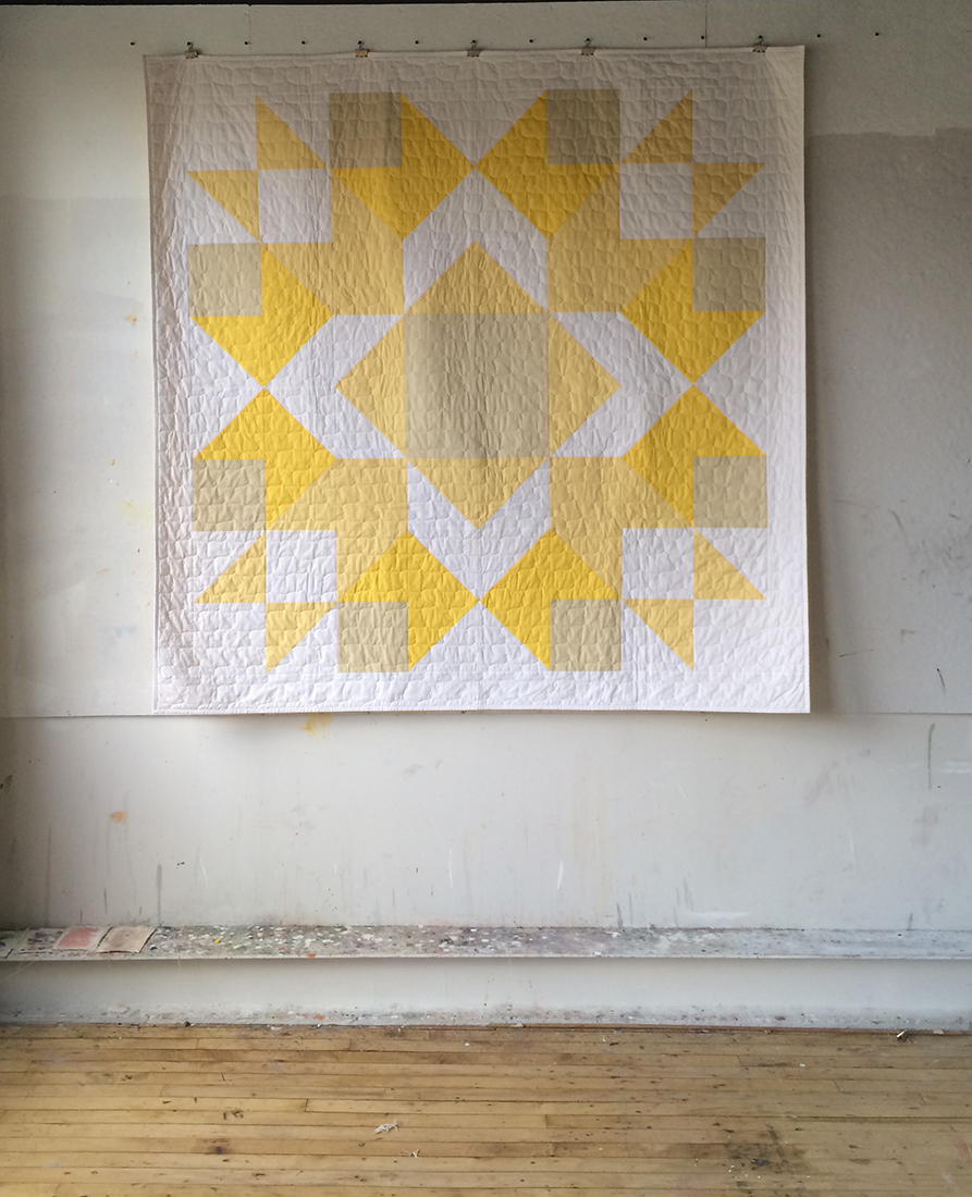   Radiance  cotton fabric, thread, and batting 72” x 72” 2014 