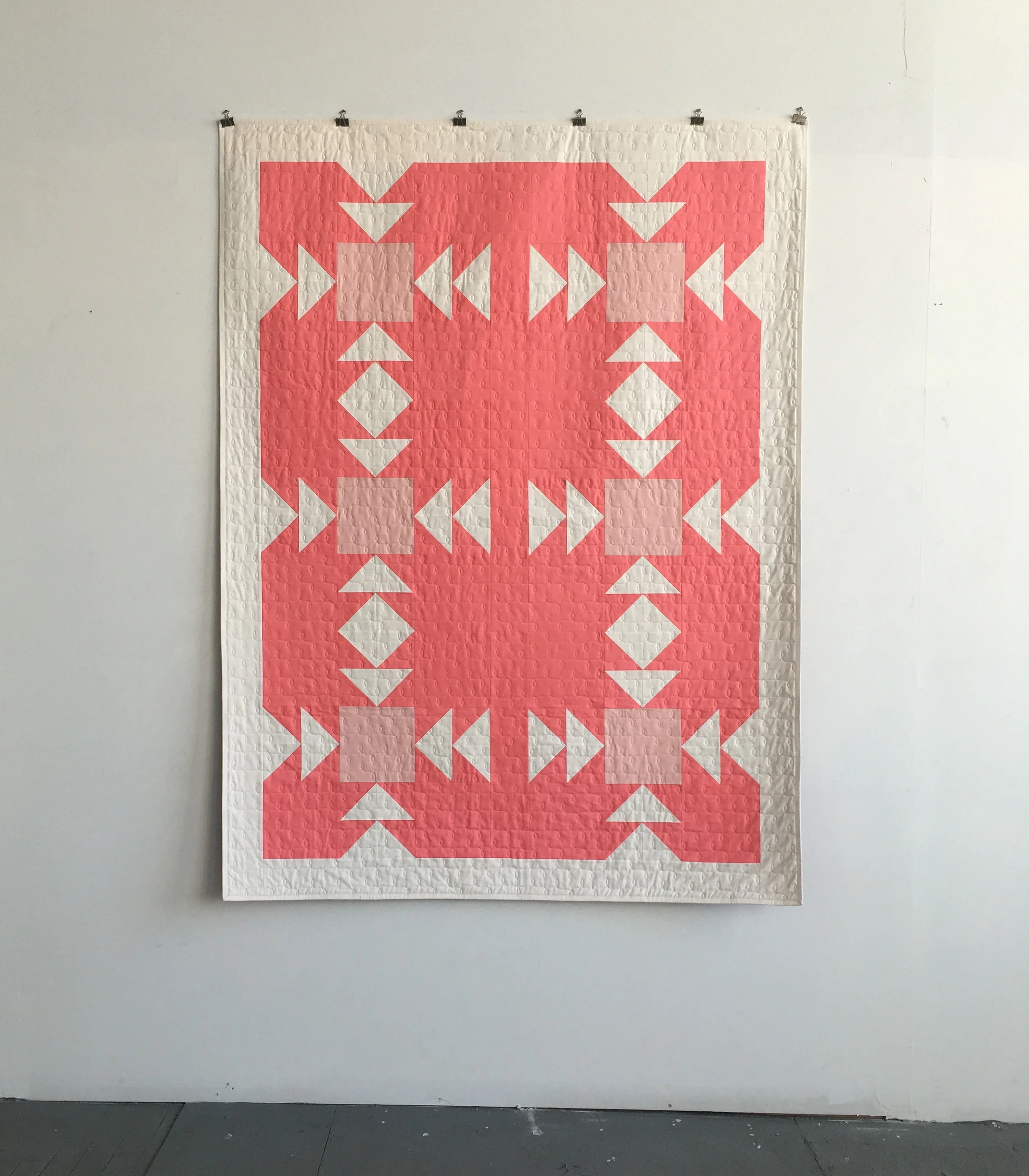   Migratory  cotton fabric, thread, batting 80” x 60” 2017 