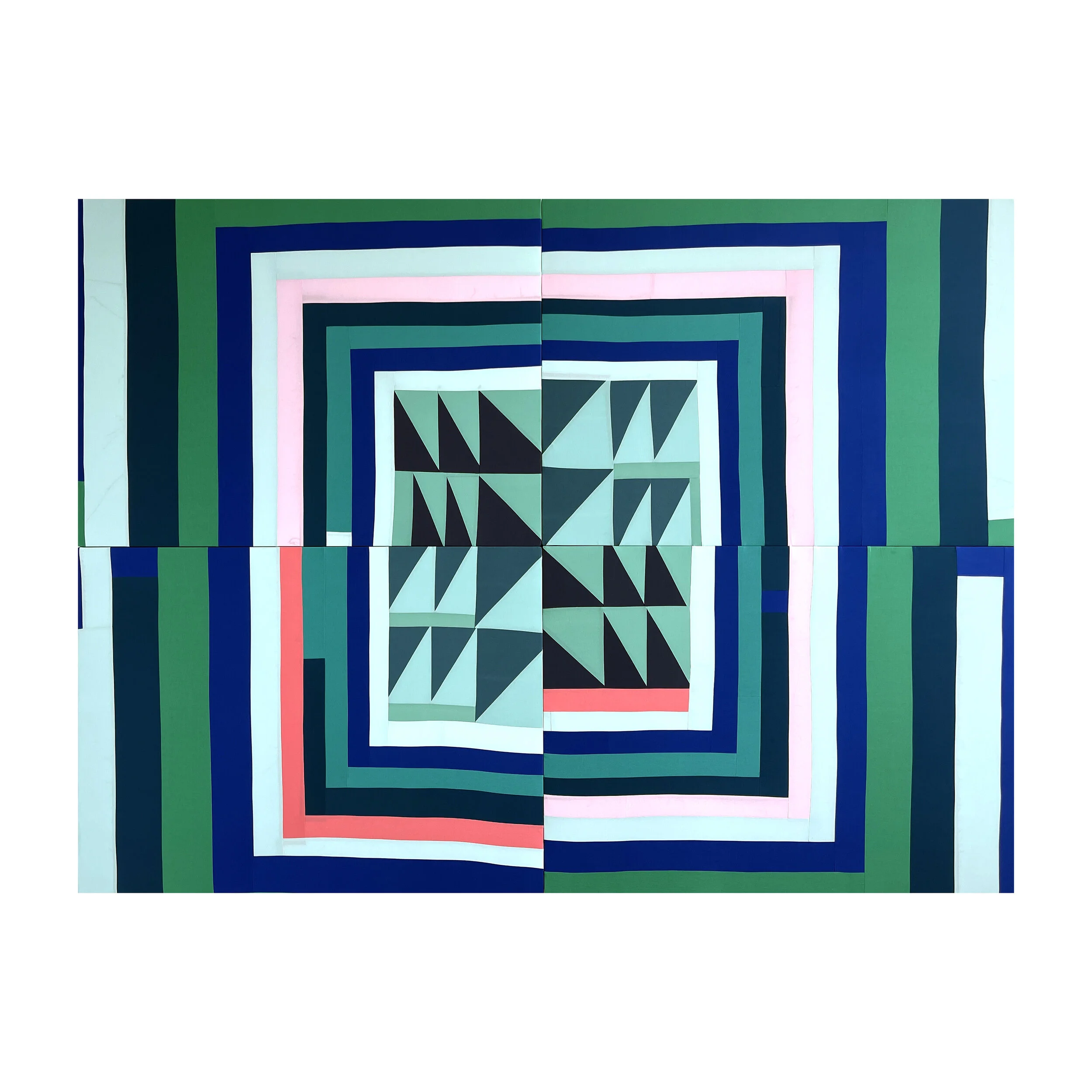  Chasing Down the Days sewn cotton 72" x 96" 2021 