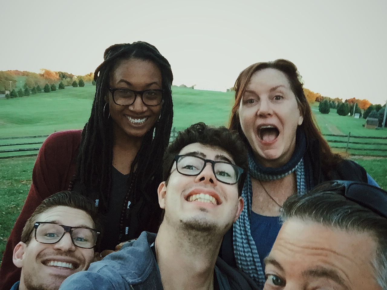 After a couple hours of photographing our assignments amazing chief Ruth Fremson picked us up and as we were driving we passed the memorial of the first Woodstock festival. It was amazing. We got out of the car and snapped an epic selfie. ( Stuart, Sophia, Me, Ruth, Jeremy)