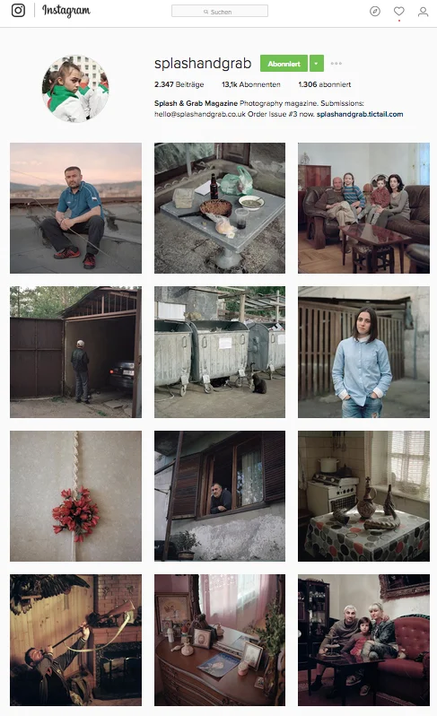 The Instagram-feed of @splashandgrab