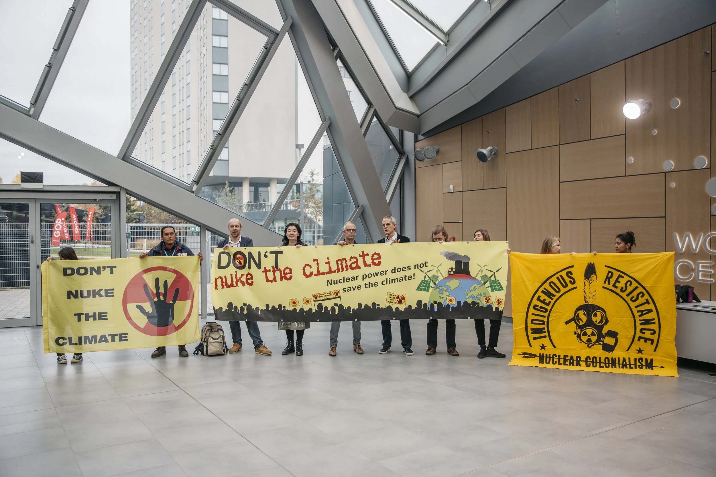 Granted protest inside the Bula 1 Zone at the COP23