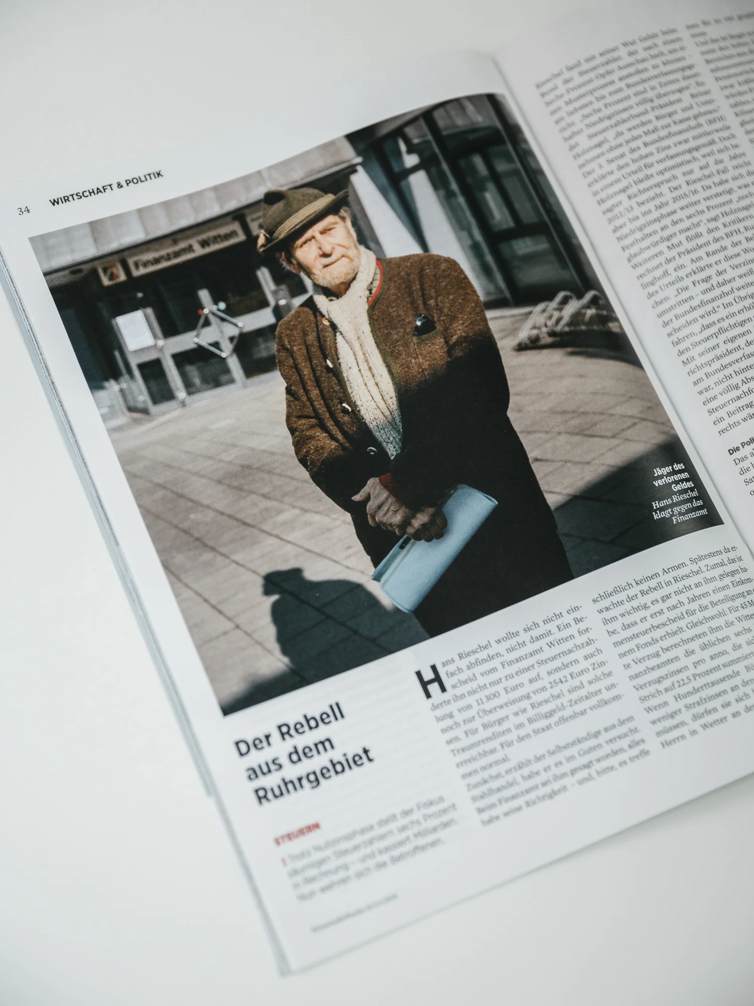 Tearsheet of the new Issue of Wirtschaftswoche p. 34