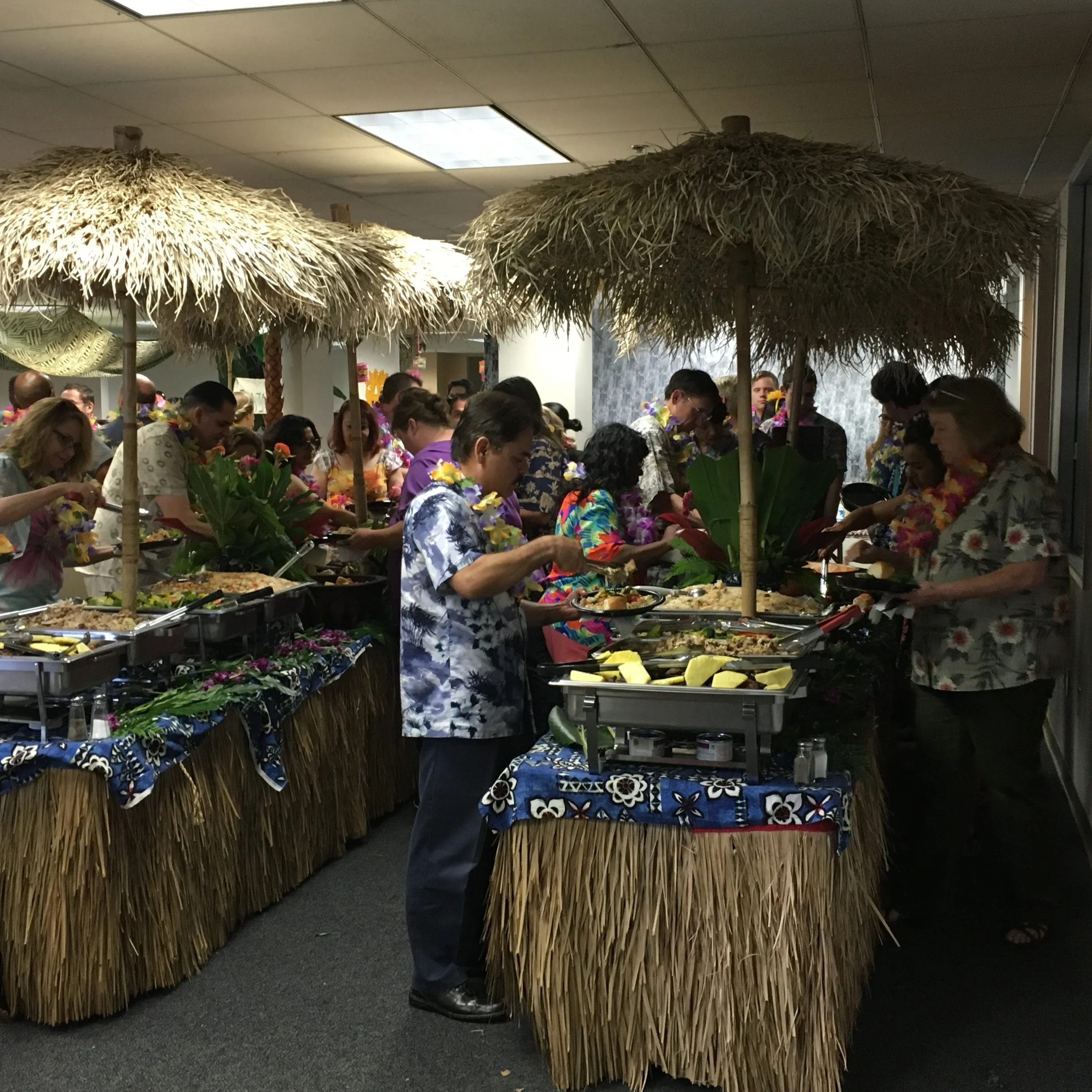 Retirement luau in Van Nuys