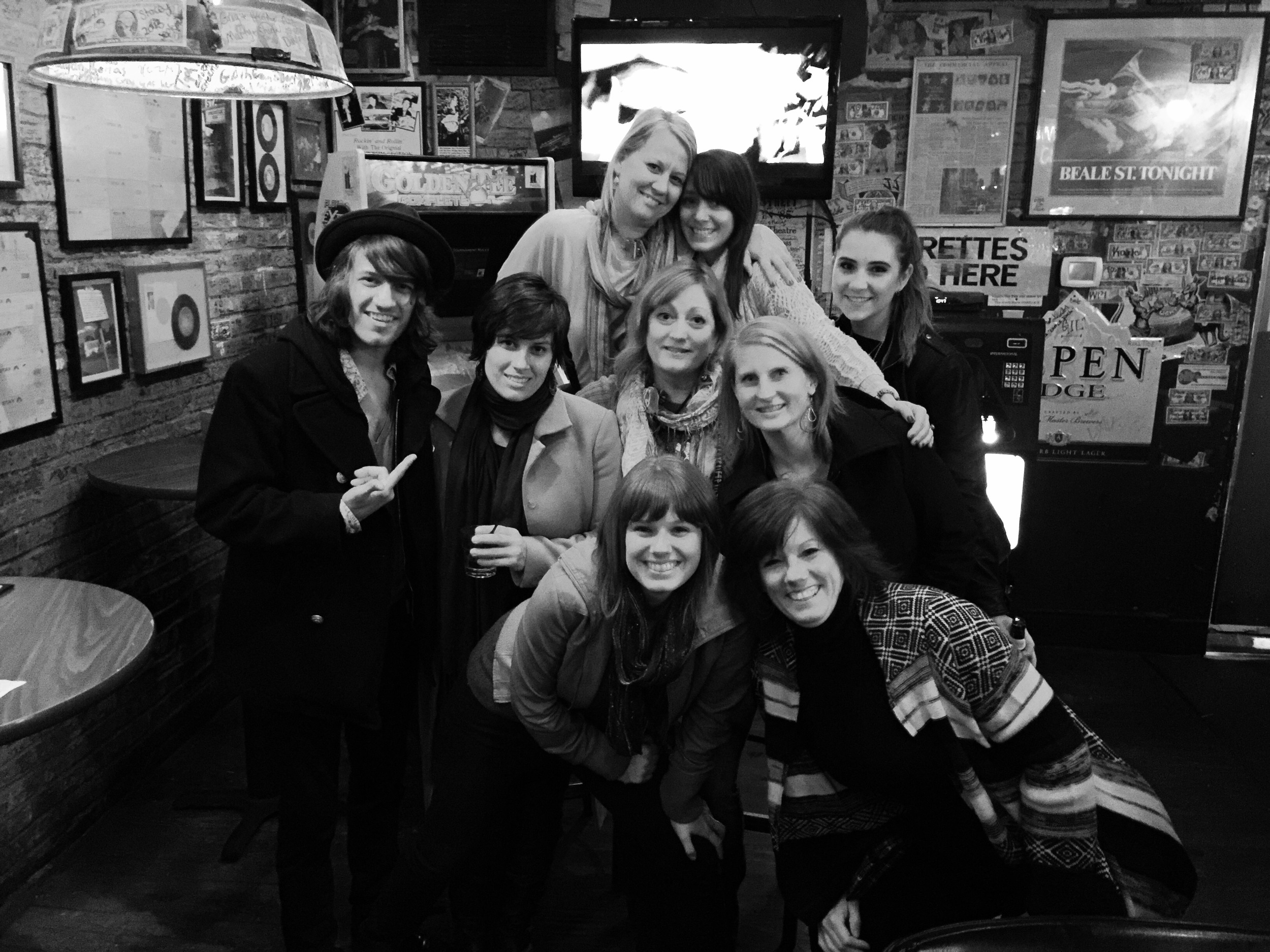 Micah Kesselring with his dBlues Ladies!