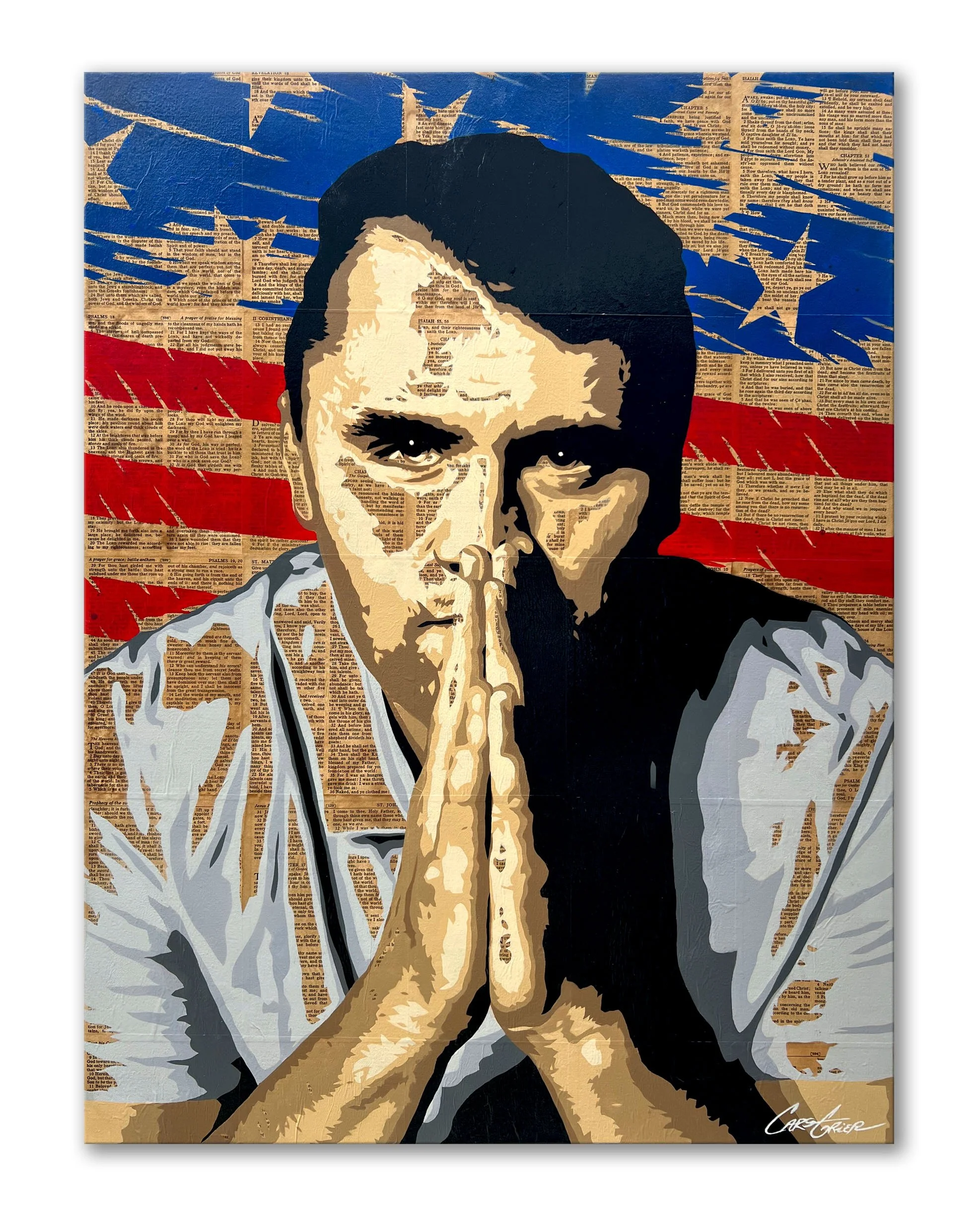 Charlie Kirk - 18" x 24" x 3/4" - Frame Display Style