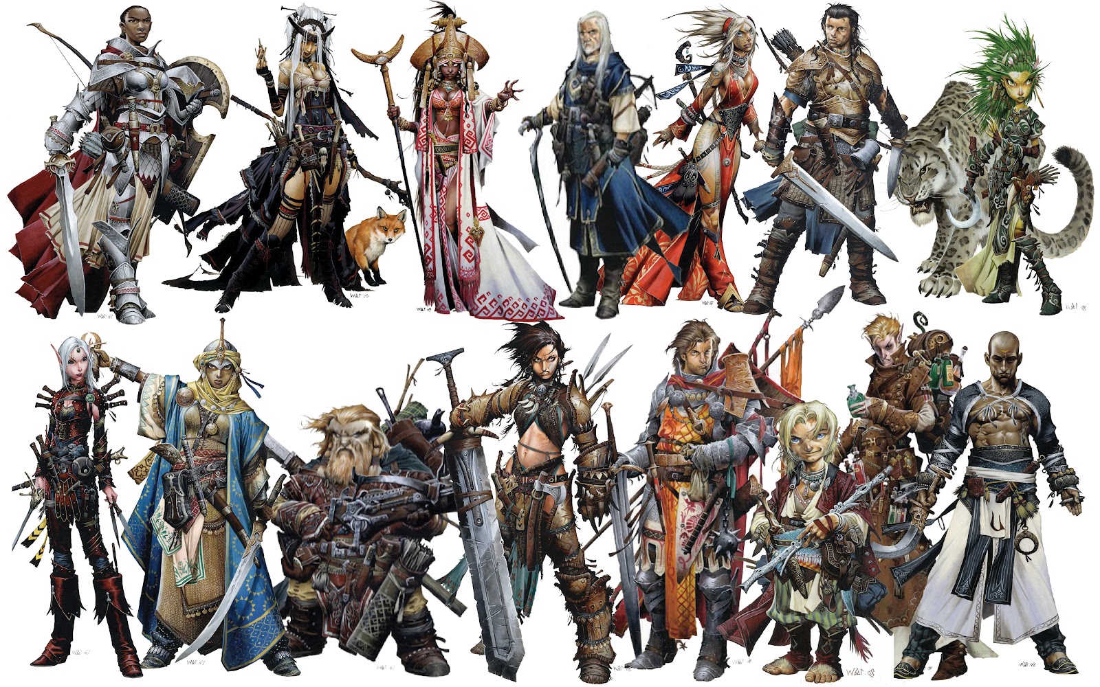 These are from Pathfinder, which is basically D&D except it's exactly the same as D&D for all intents and purposes.