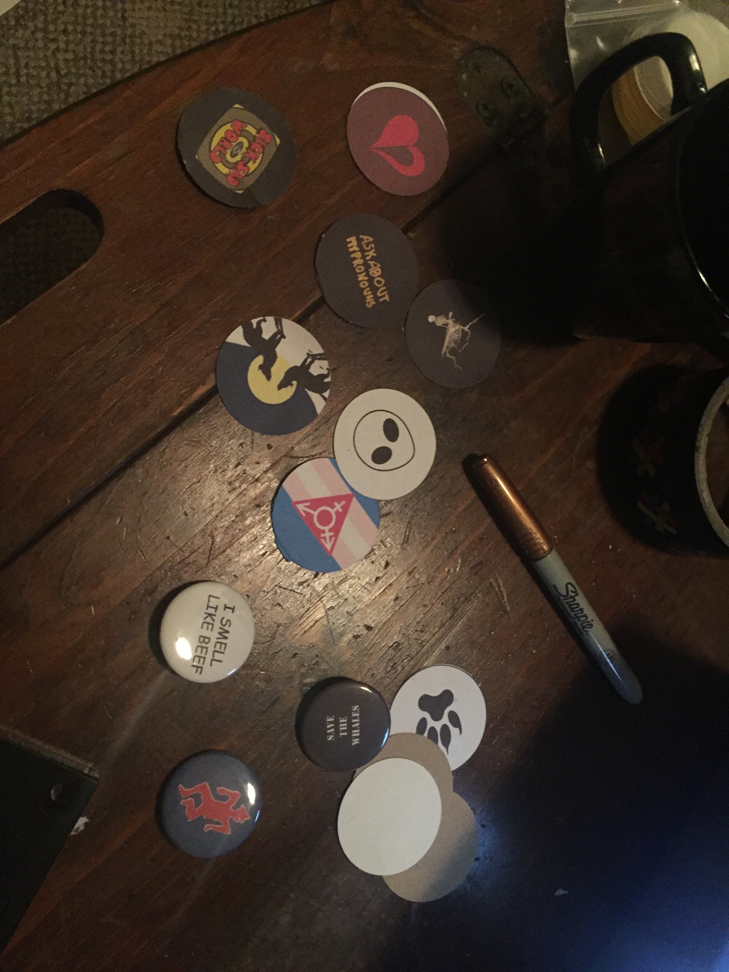 Buttons.