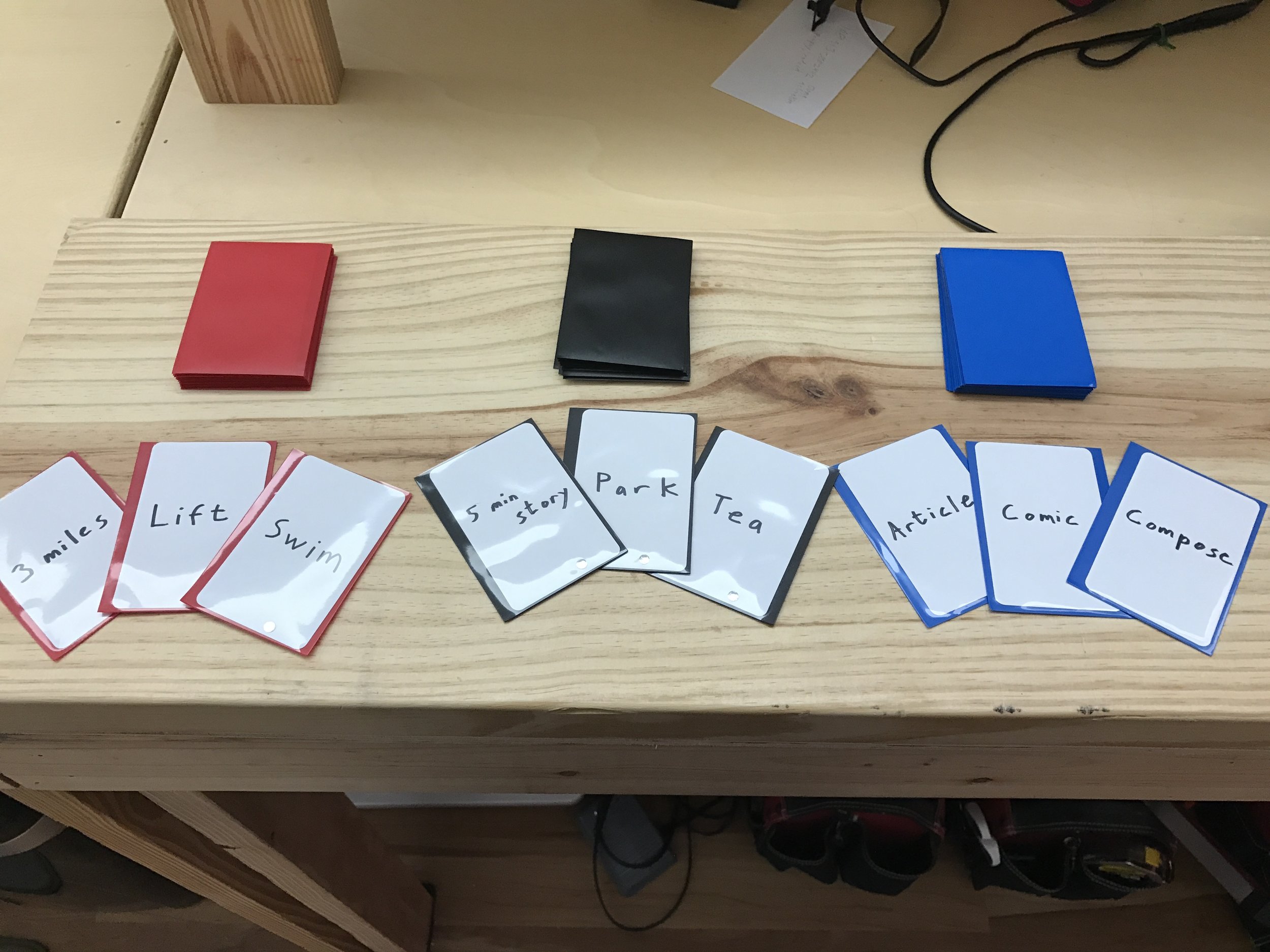 The workout, rut, and leisure deck.
