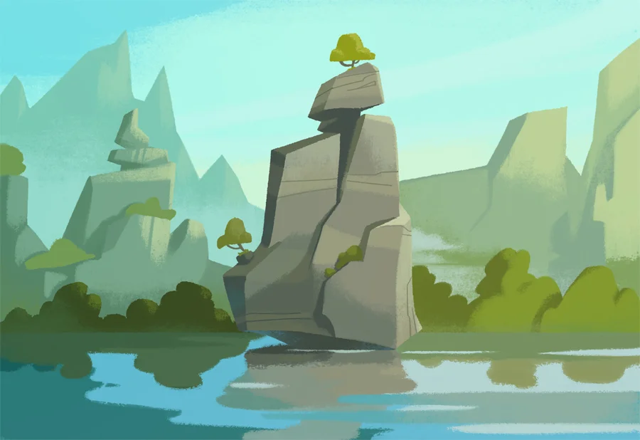 Concept art for Angry Birds Toons