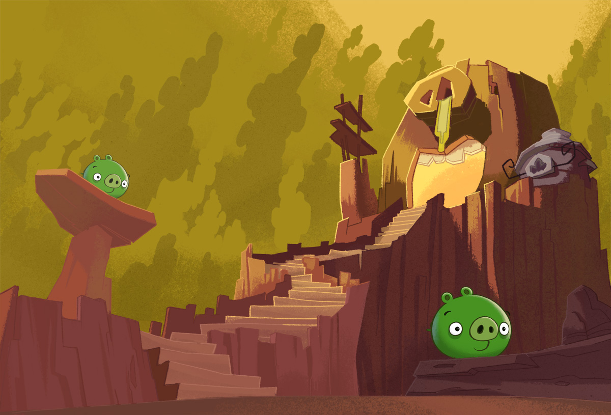 BG concept for Angry Birds Toons