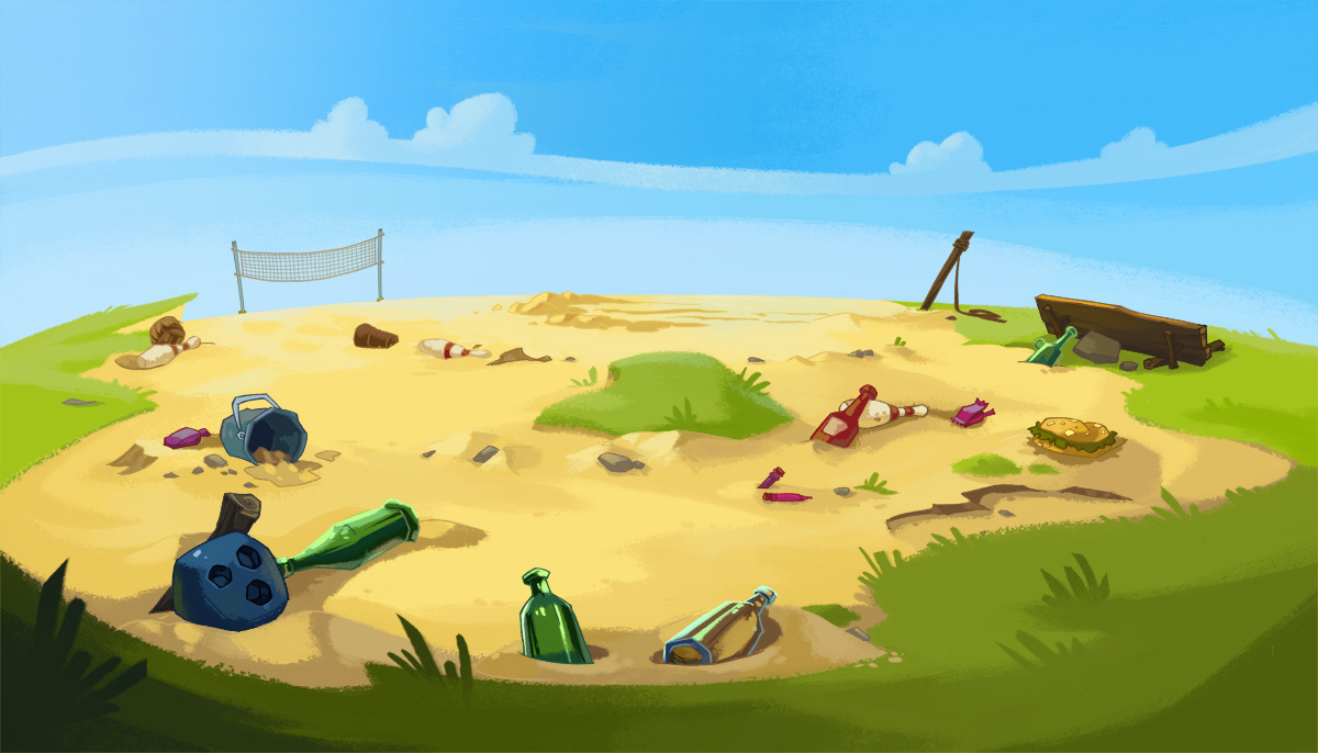 BG for Angry Birds Toons.