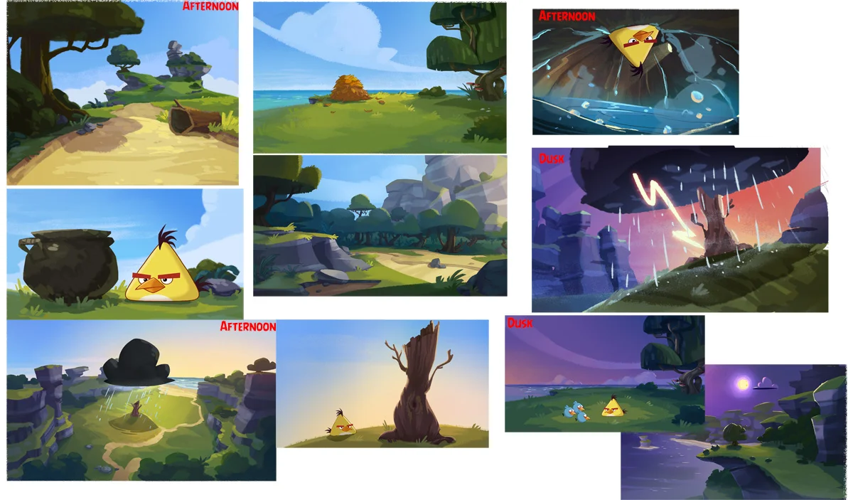 Color design for Angry Birds Toons