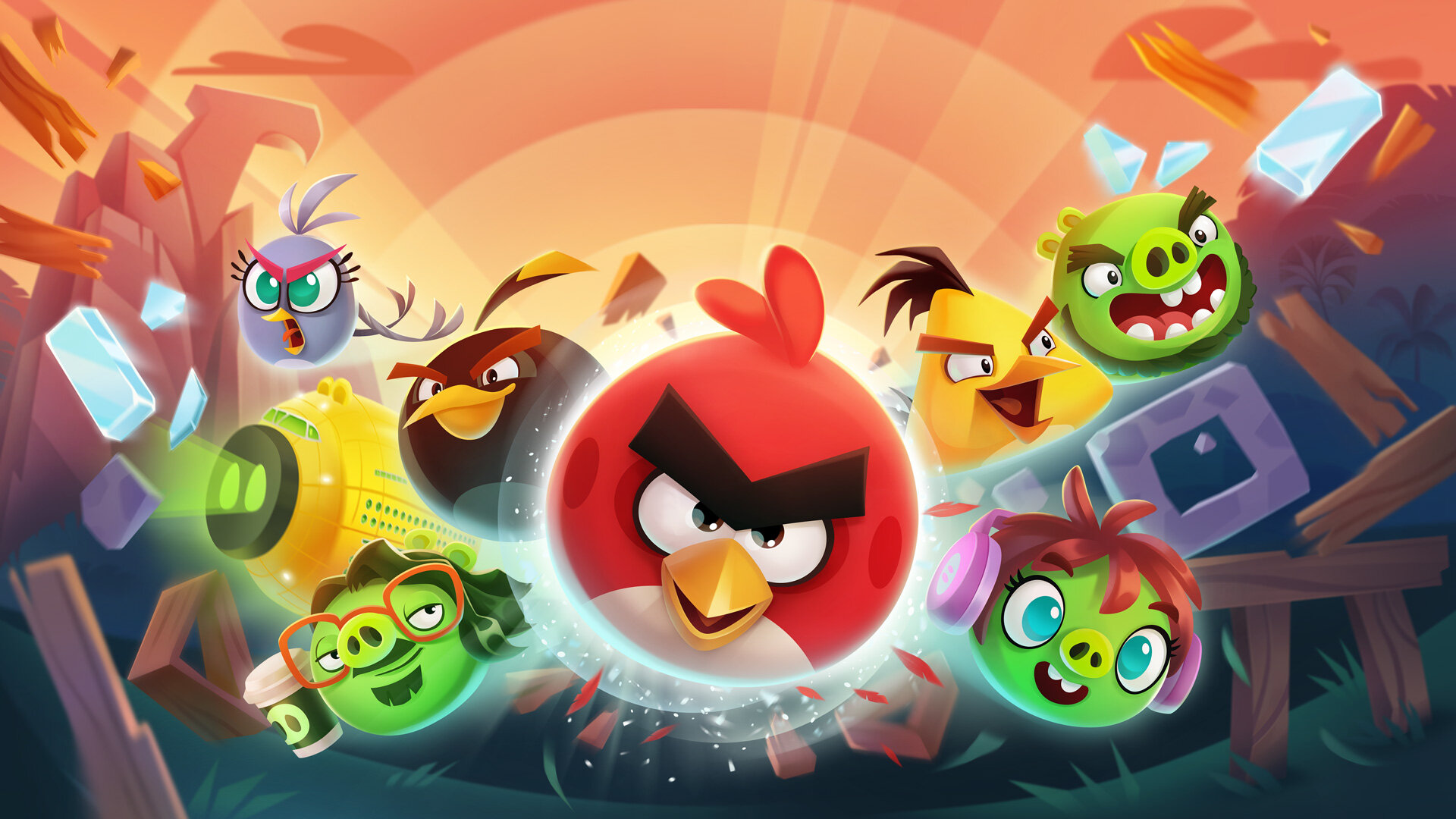 Keyart painting for Angry Birds Reloaded, Rovio Entertainment