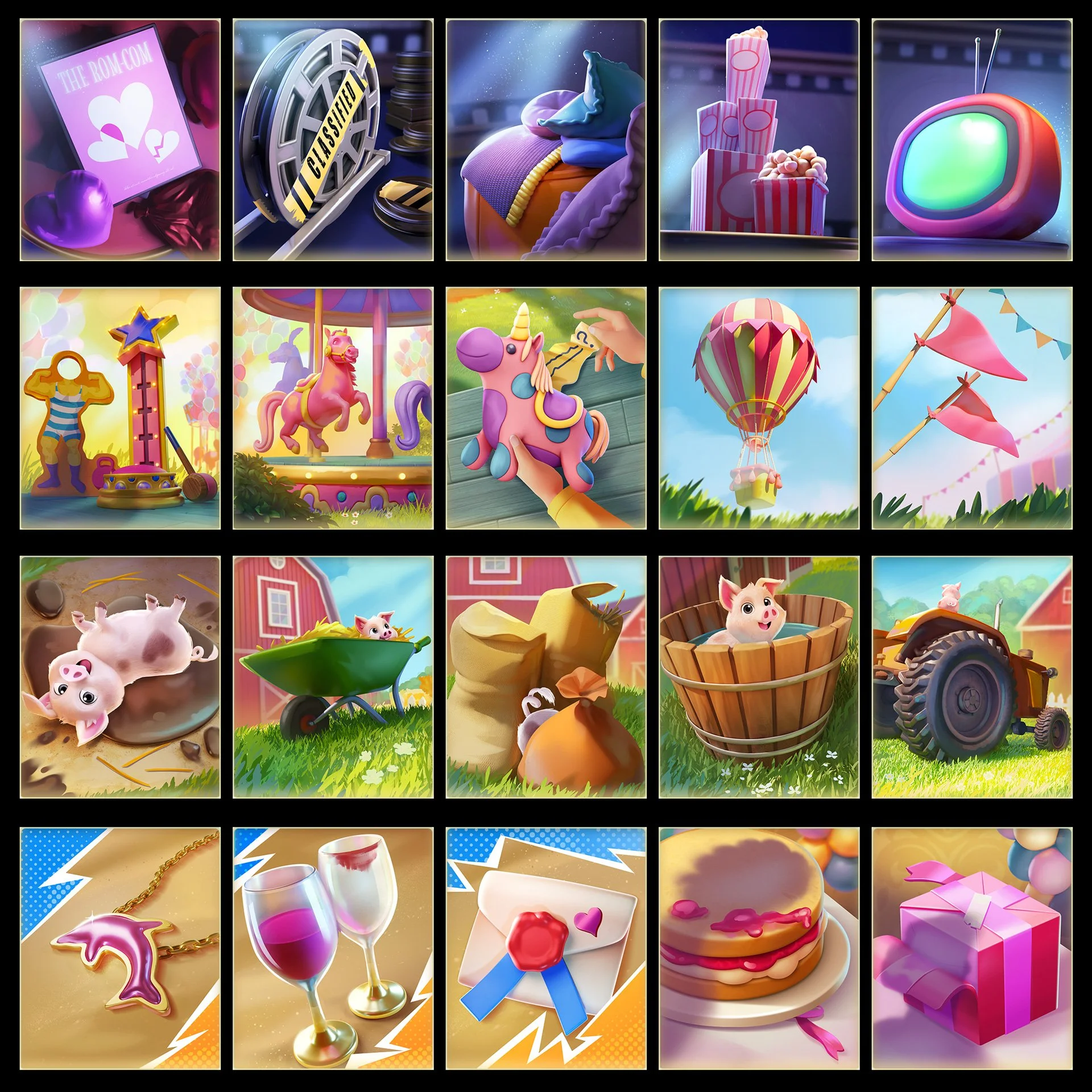 Merge Mansion - Card collection illustrations (Copy)