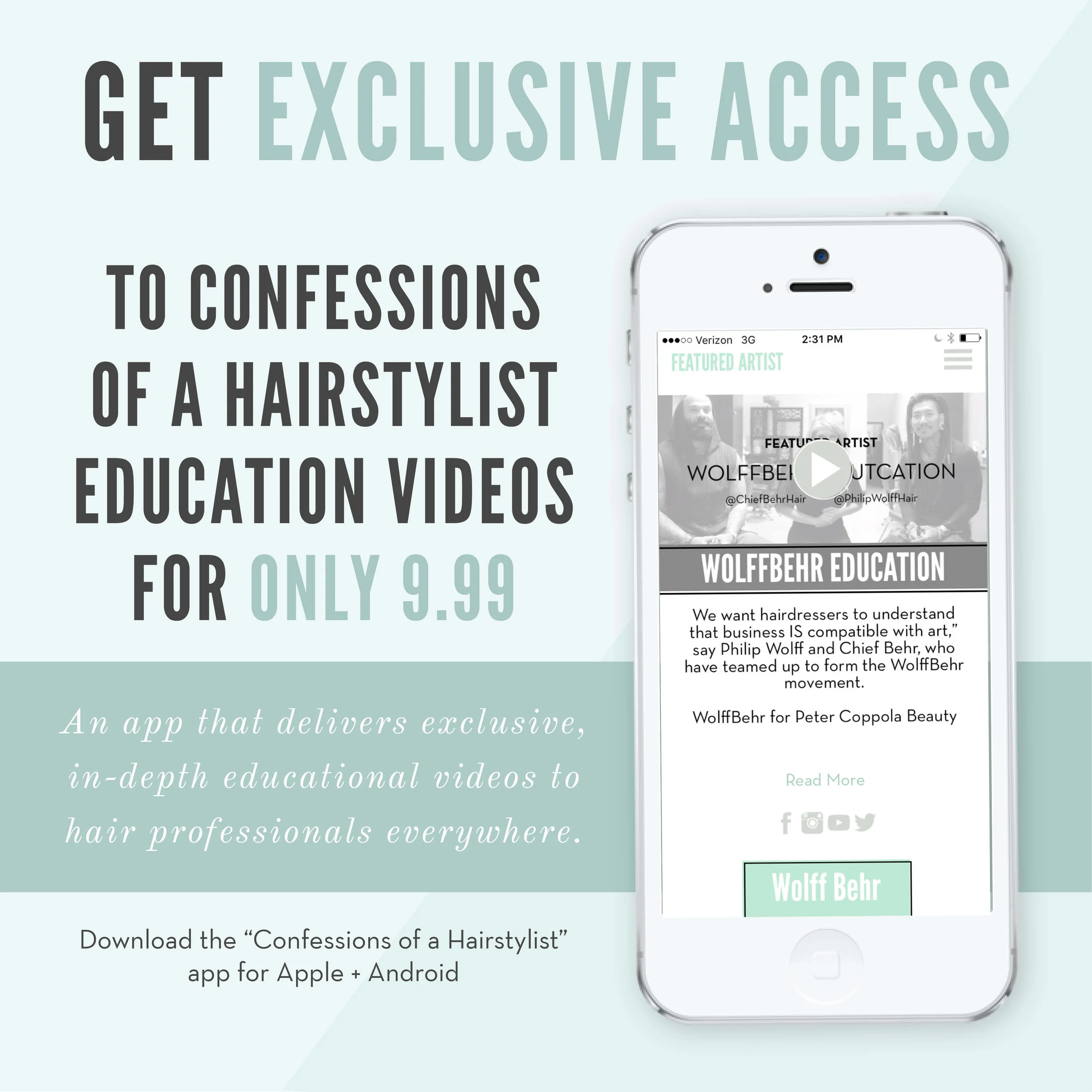 Confessions of a Hairstylist Educational App