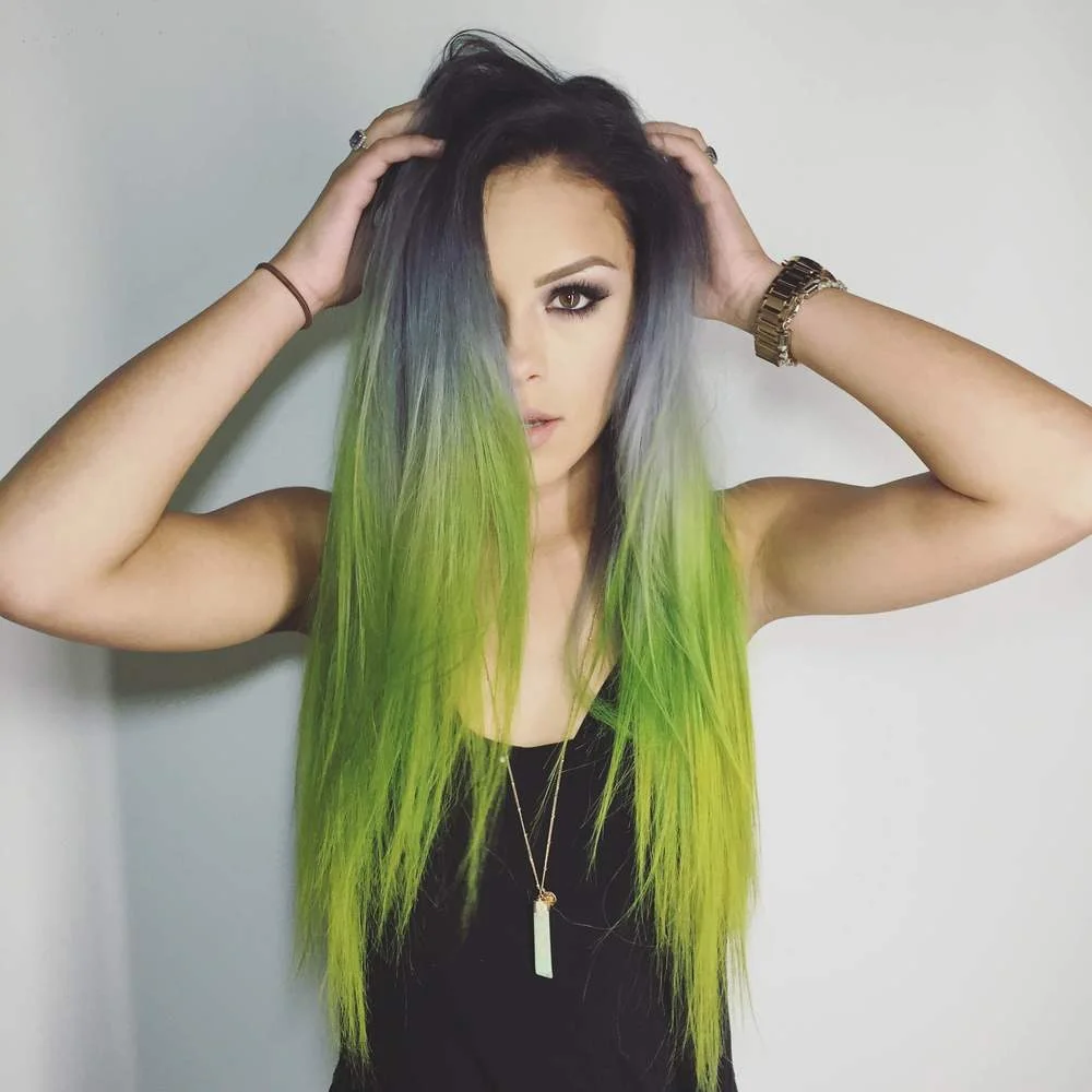 Smokey Green Hair Tutorial