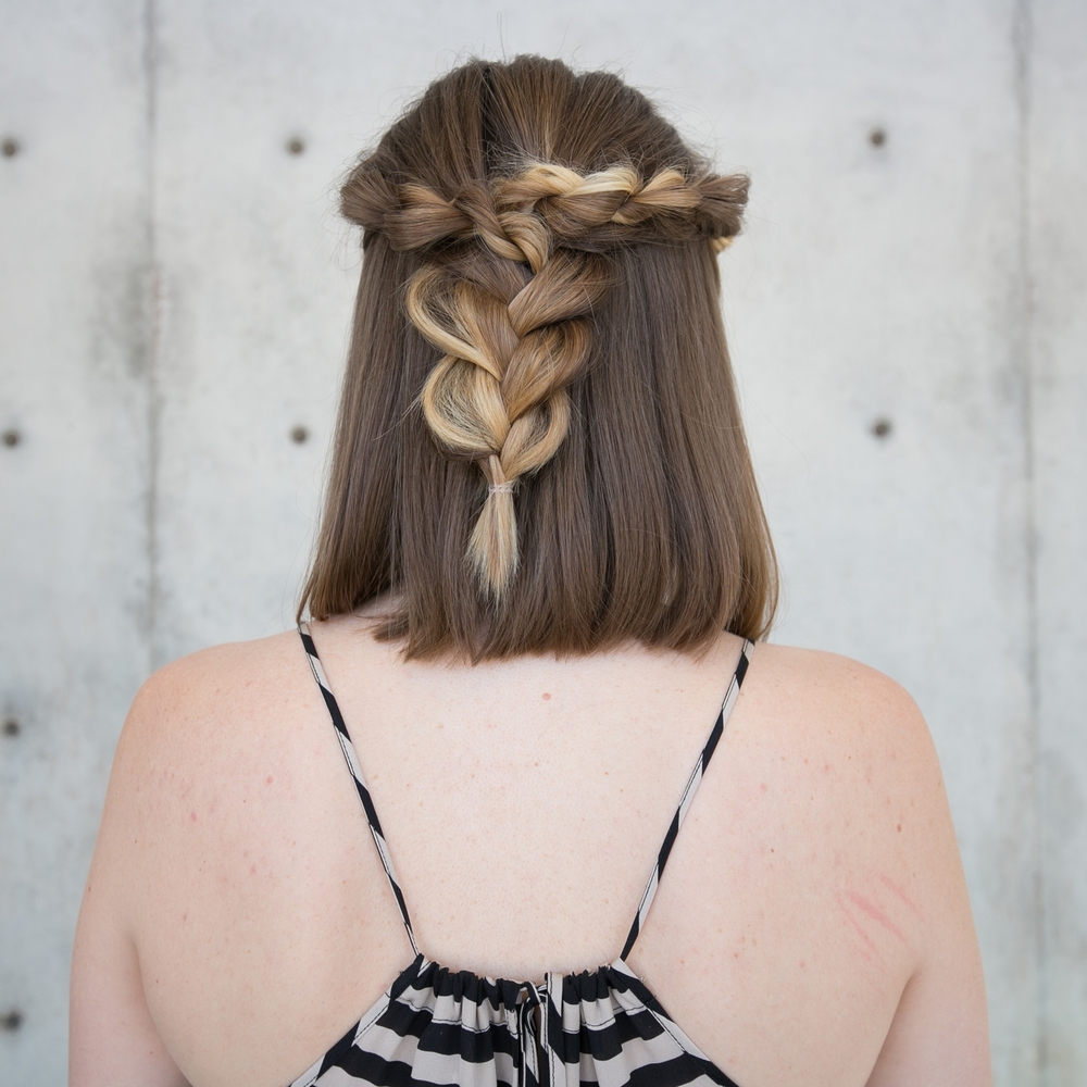 Mid Length Rope Braid Hairstyle