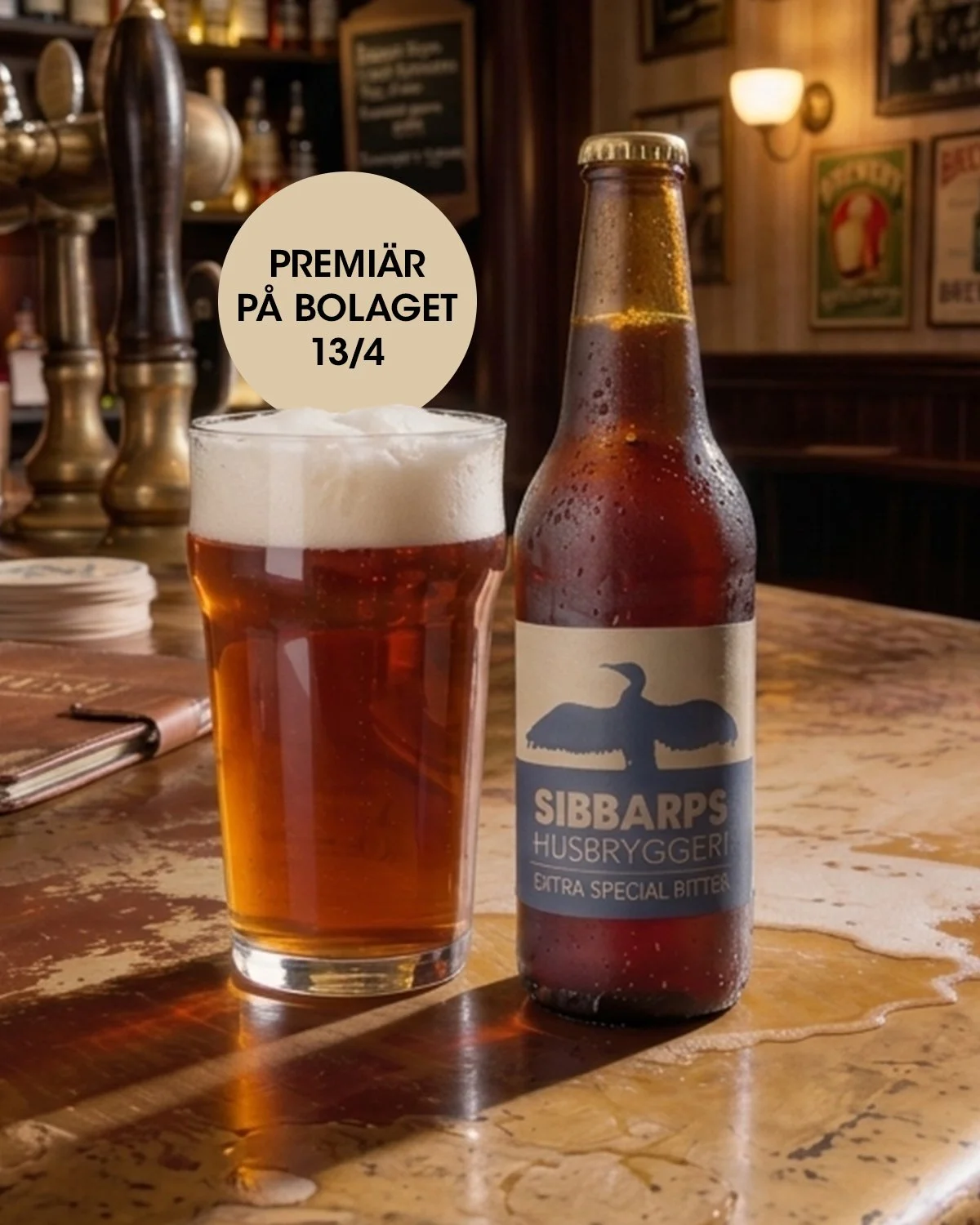 Idag landar v&aring;r prisbel&ouml;nta EXTRA SPECIAL BITTER p&aring; Systembolaget! Denna goding knep nyligen titeln som "B&auml;sta brittiska ale" p&aring; Malm&ouml; &Ouml;l &amp; Whisky Festival 2026 &ndash; nu &auml;r det din tur att sm