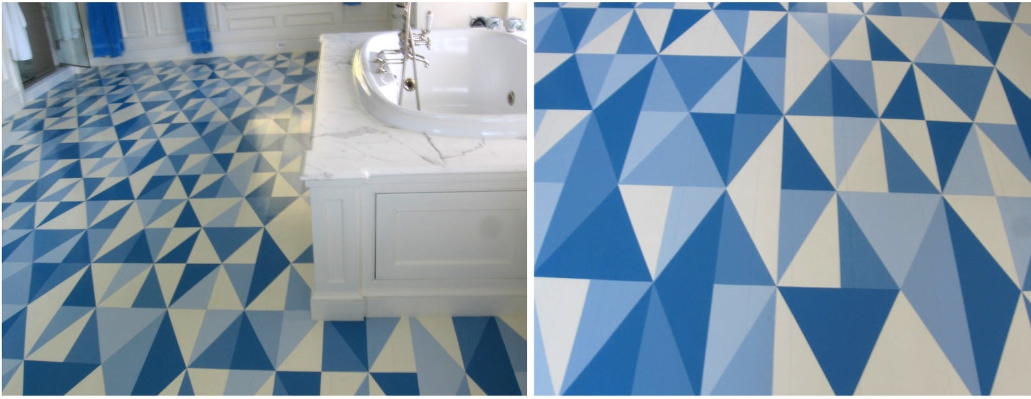 Geometric Bathroom Floor