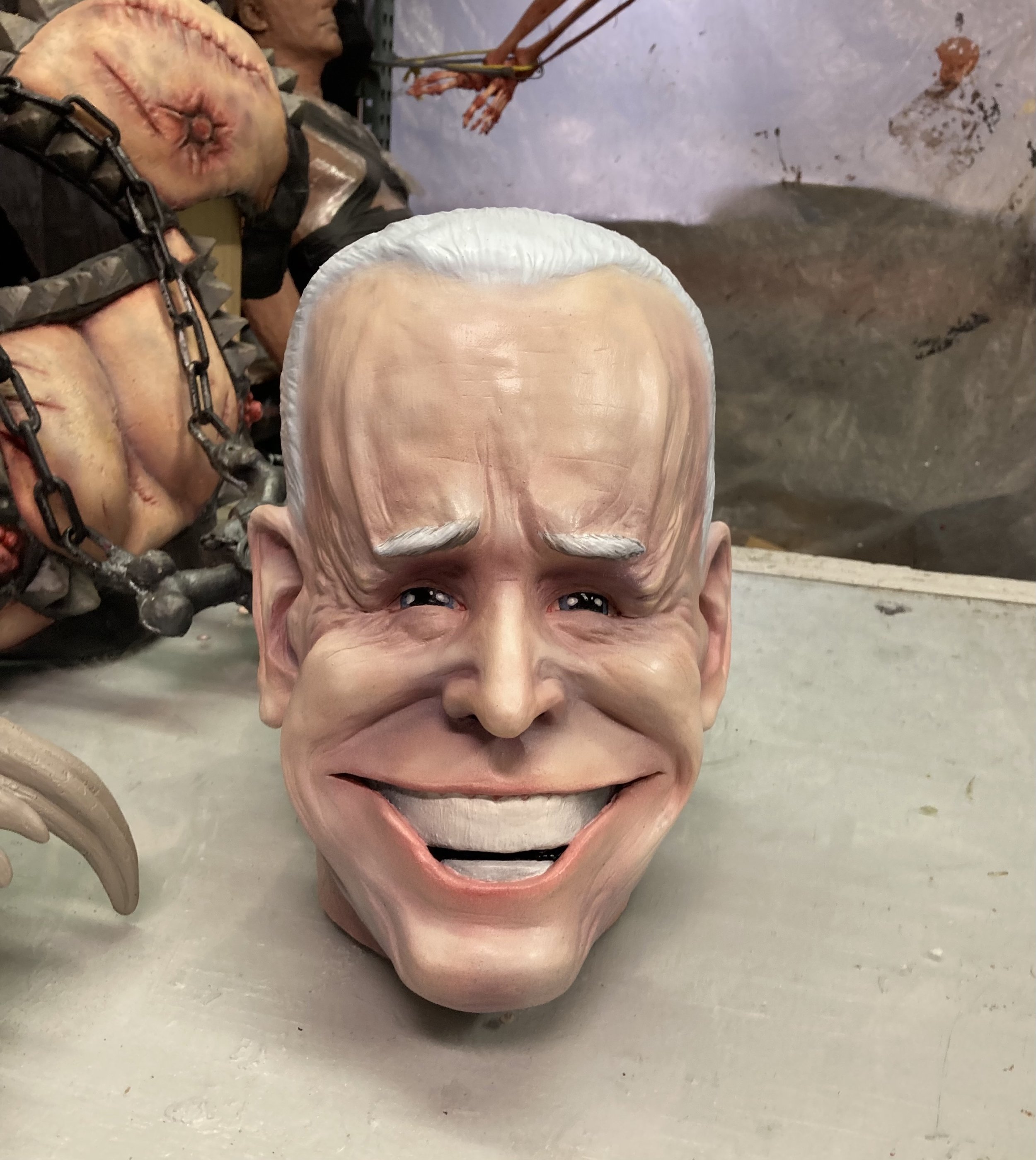 Joe Biden decap head