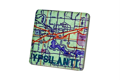 Ypsilanti Map Coaster - 0798C
